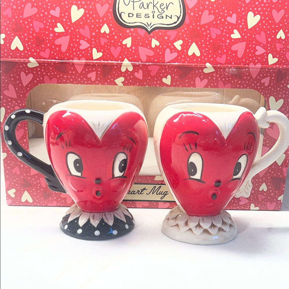 Johanna Parker Red  Heart Valentine’s day Mug Ser